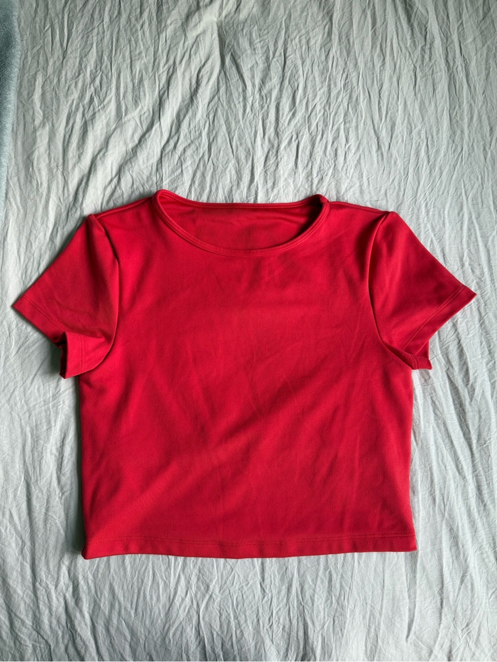 Gilly Hicks Bright Red Short Sleeve Recharge Crew Tee